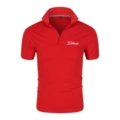 Red + white label