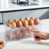 Transparent Egg Storage Box Refrigerator Side Door Multi-Layer Storage Rack Large Capacity Kitchen Food-Grade Egg Tray Storage Organizer