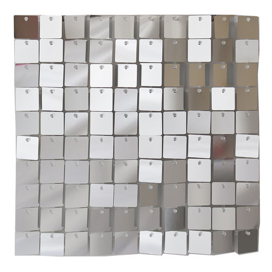 Cross-border wind plate round translucent birthday party party supplies venue layout decoration flash background wall