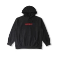 Sup rhinestone hooded sweatshirt (black)