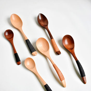 Wholesale wooden spoon below 20cm wooden rice spoon honey spoon ice cream dessert tableware small wooden spoon spoon spoon spoon