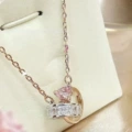 Ring double ring necklace 5690036