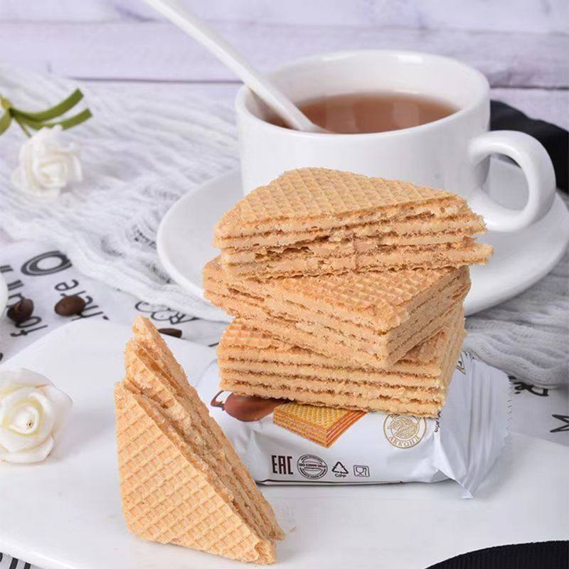 Akonte Brand Russian Wafer Biscuits Imported 408g Filimo Ice Cream Flavor Internet Celebrity Casual Snacks