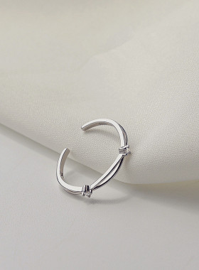 925纯银食指环时尚个性冷淡风