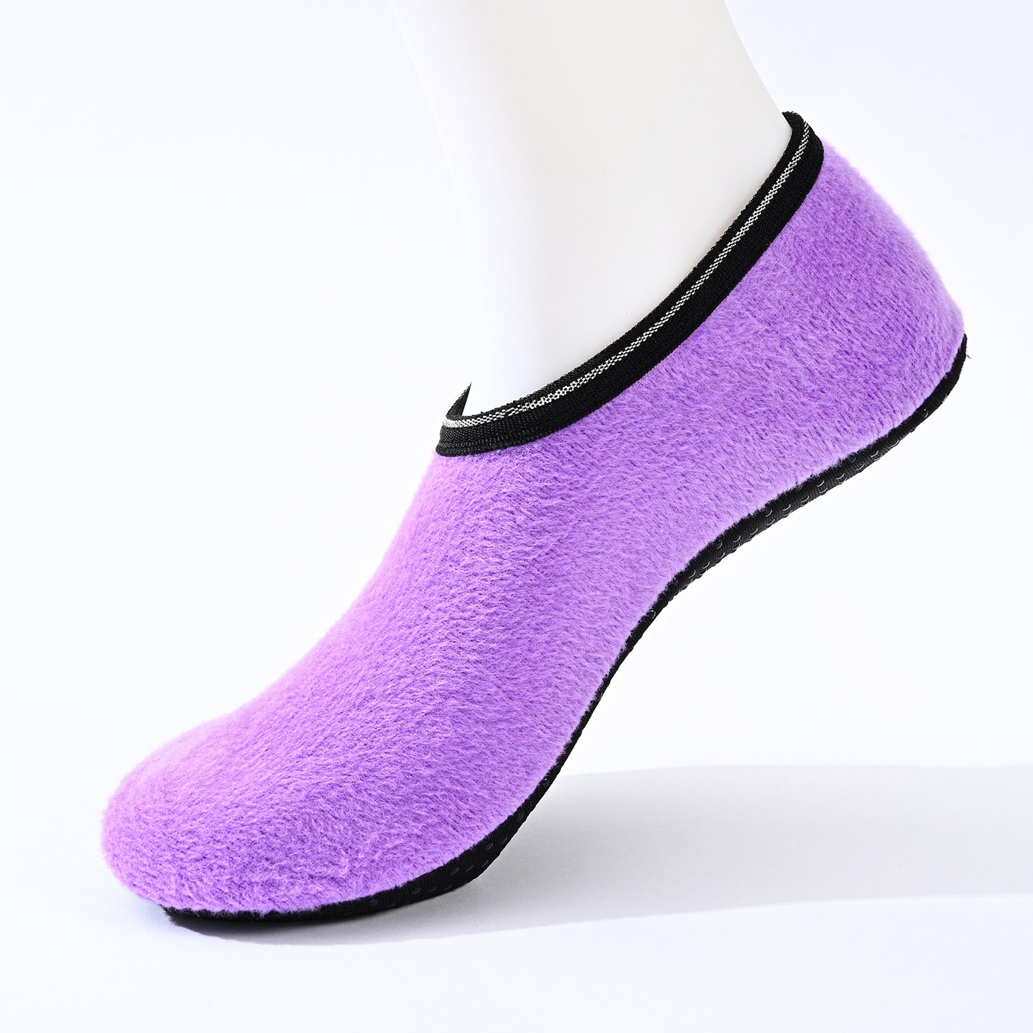 秋冬加绒加厚地板袜女士纯色不倒绒成人儿童防滑地毯袜套厂家批发