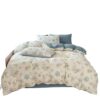 Cross-Border Customized Double-Layer Yarn Four-Piece Jacquard Xiaozhu Cotton Three-Piece Student Dormitory Fresh Floral Bedding