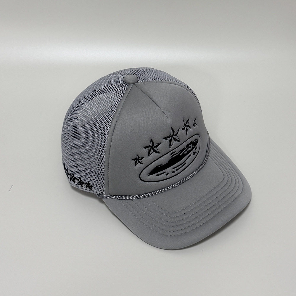Corteiz CRTZ hat fashion baseball cap five-star color block mesh summer cap all-match truck cap men
