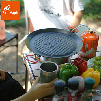Fire Maple outdoor Baiwei frying pan camping barbecue pan non-stick coating barbecue utensils card stove household baking pan