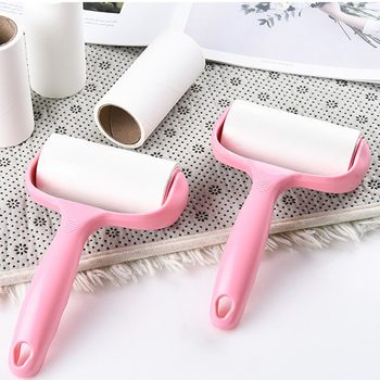 Hair Sticker Roller Tearable Dust Sticking Paper Roller Brush Absorbing Hair Dressing Brush Clothes Felt Hair Roller Replacement Roll Paper
