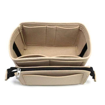 Cross-Border Felt Bag Non-Woven Fabric Felt Cosmetic Bag Product Liner Bag Felt Bag Medium Bag Black Cloth