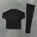 2627 arsenal all black long sleeve half pull suit
