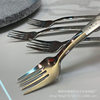 4-12 years old recommended] 304 stainless steel cartoon children learn to eat tableware fork fruit sign short handle fork