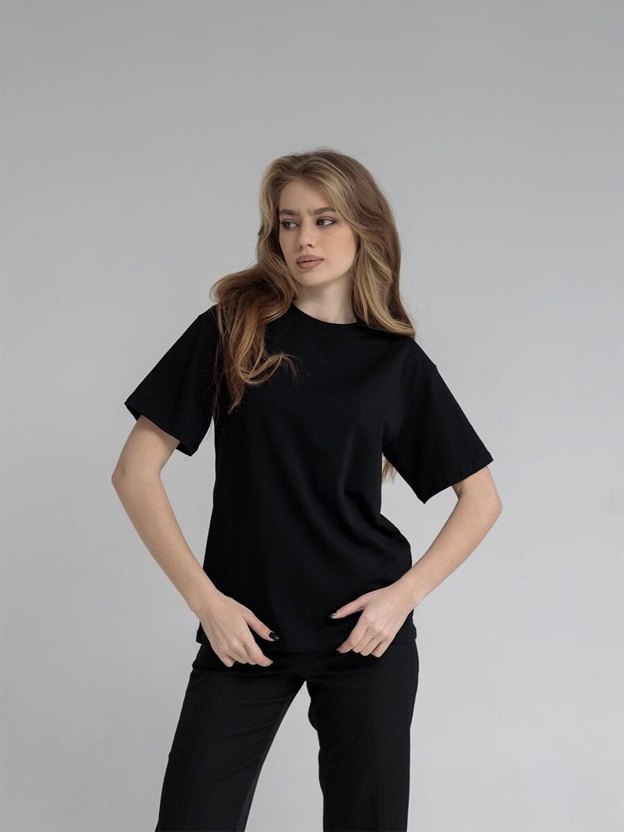 Womens 100 Cotton Solid Color T Shirt Round Neck Short Sleeve Versatile Style Spring Summer Collection Wholesale