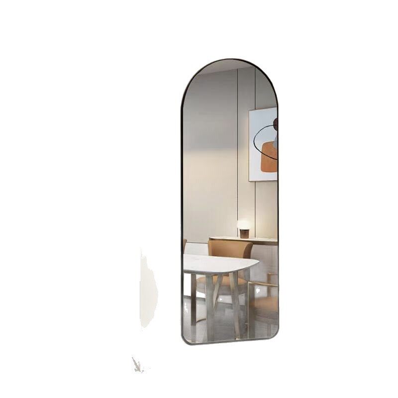 Light Luxury and High-End Dressing Mirror, Full-Body Floor-Standing Home Girl's Bedroom Wall-Mounted Internet Celebrity Clothing Store Fitting Mirror