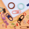 Candy-Colored Metal Paint Spring Ring Buckle Ring Key Chain Key Chain Open Ring Handmade Bag Hanging Buckle Accessories