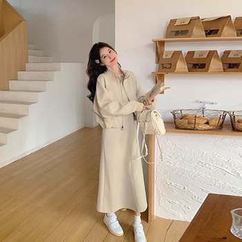 Autumn Large Size Fashionable Age-Reducing Belly-Covering Slimming Look Suit Women's Vest Skirt Two-Piece Set for Fat mm 1.0-150kg