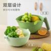 Kitchen Sink Strainer Basket, Double-Layer Vegetable Basket Storage Rack, Household Kitchen Rotating Fruit and Vegetable Strainer Basket
