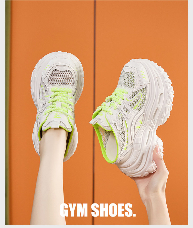 Sandal cao gót nữ hở mũi quai ngang đế dày, gót siêu cao 8 cm, phong cách trẻ trung — Trắng, Xám, Hồng chi tiết 11