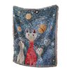 Customized Pet Kitten Jacquard Decorative Tapestry Cotton Thread Blanket Sofa Towel Office Nap Blanket High-End Gift Blanket