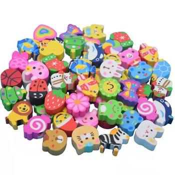 Random cartoon eraser school supplies children's creative stationery Primary School Prize kindergarten gift eraser