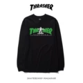 Cm824 long sleeve black green