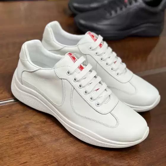 P Brand Men's New Casual Shoes with Colorful Soles, Genuine Leather Sports Shoes for Export, Extra-Large Men's Shoes with Top-Layer Cowhide Supply