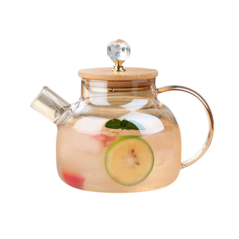 Chinese-Style Teapot, Heat-Resistant Glass Pot, Electric Ceramic Stove, Teapot, Multi-Functional Hot Water Water Kettle, Glass High-End Flower Teapot