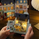 Zhiquwu DIY hut mini home series wooden handmade homemade multi-layer gifts for girls