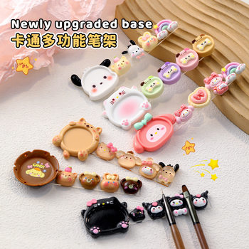 Cartoon multifunctional nail art pen holder cute Melody waterproof palette painting pen holder nail art pull line pen wholesale