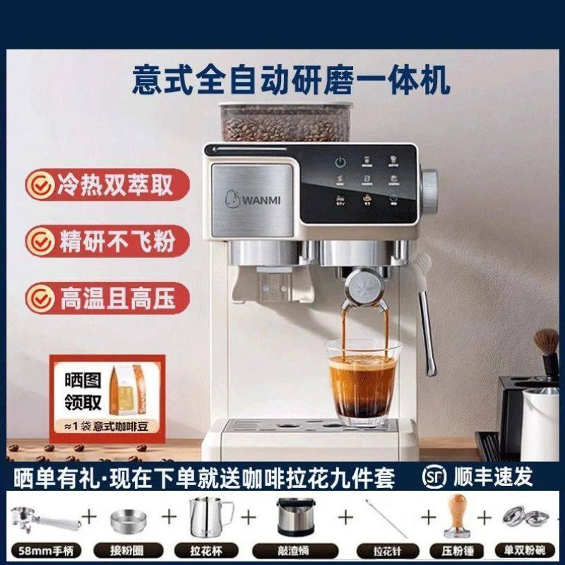 Coffee Machine Fully Automatic Hot and Cold Double Extraction Grinding Italian Home Commercial Intelligent Freshly Ground All-In-One Machine