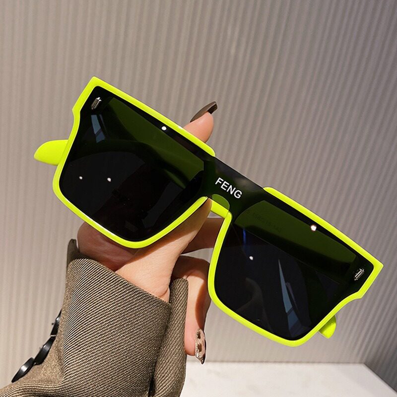 Factory High-end Retro Sunglasses Unisex Large Frame Anti-UV Sunglasses Korean Trendy Sunglasses