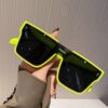 Factory High-end Retro Sunglasses Unisex Large Frame Anti-UV Sunglasses Korean Trendy Sunglasses