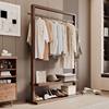 Solid Wood Hanger Floor Bedroom Floor Hanger Household Clothes Hanging Rack Clothes Special Thick Clothes Hanging Rod Coat Rack