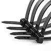 National standard black and white nylon cable tie 3.6*200*300 plastic cable tie self-locking binding cable tie in stock