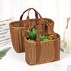 Rattan Cloth Bag Hand Basket Hand Basket Gift Basket Flower Basket Fruit Basket Vegetable Basket Shopping Basket Tram Hanging Basket