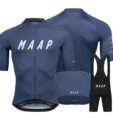 Sapphire blue suit black straps
