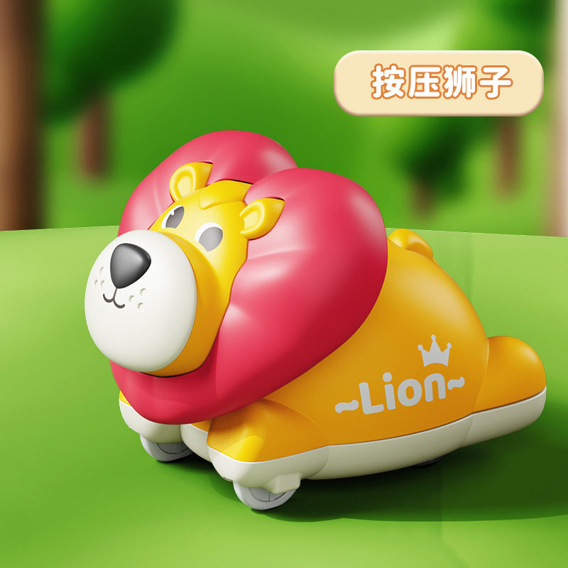 按压玩具车儿童工程车3-6岁动物惯性小飞机夜市摆摊澄海玩具批发