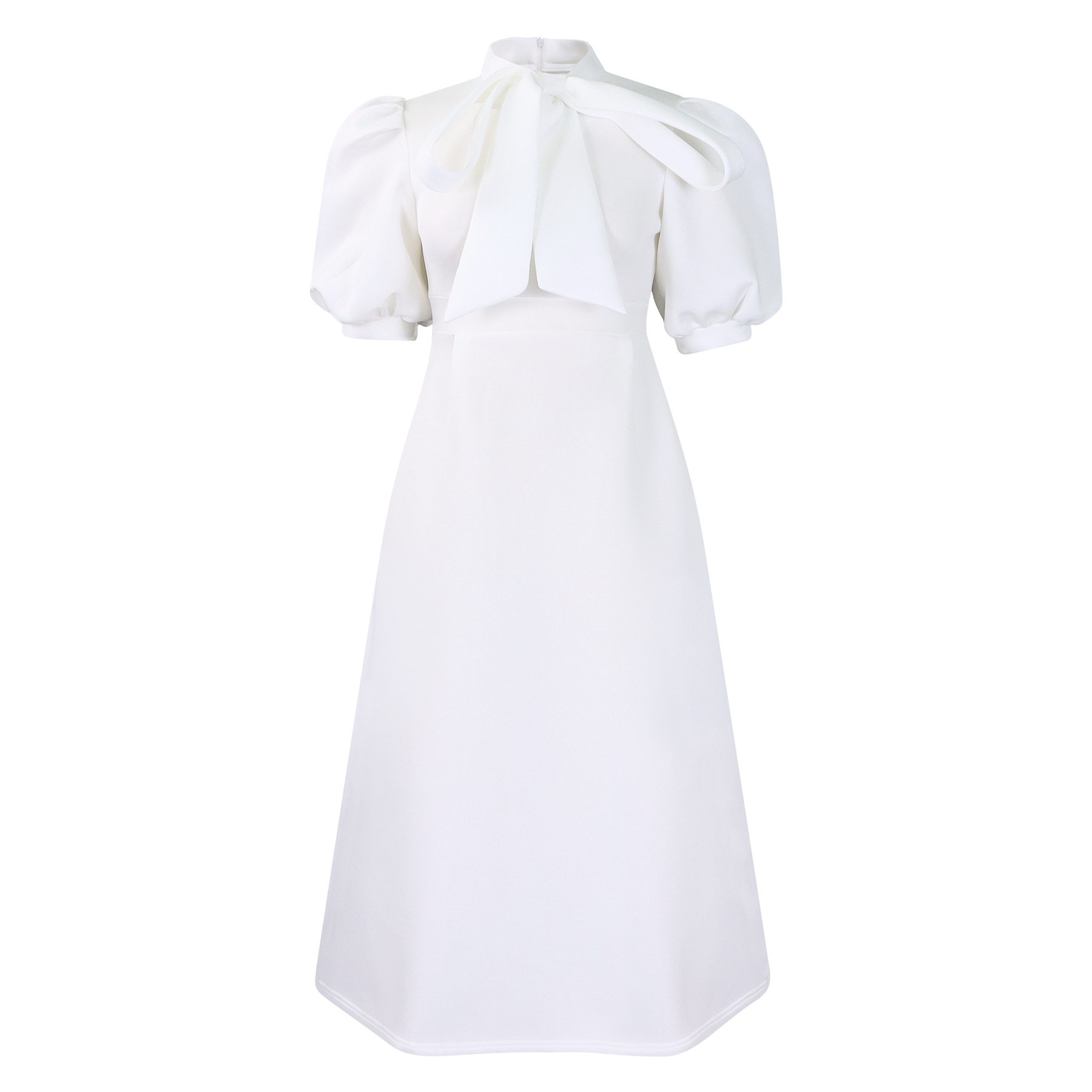 Summer Womens Short Sleeve Bow Tie A Line Party Dress Elegant Design Comfortable Fabric Versatile for Events
