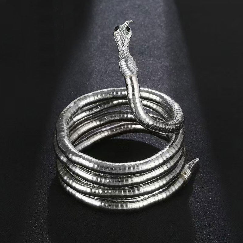 Europe and the United States cross-border winding snake-shaped personality punk casual shape necklace collar women wear bracelets headdress high sense