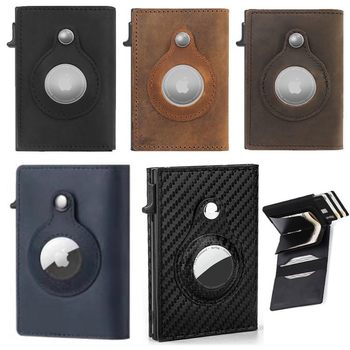 Foreign Trade Explosions Tracker Genuine Leather Card Holder Automatic Shrapnel Cowhide Card Holder Coin Purse Multifunctional Multi-Card Holder