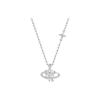 Love Planet Necklace Women's Simple Fashion High-end Heart-shaped Pendant Niche Design Small Fresh Star Clavicle Chain