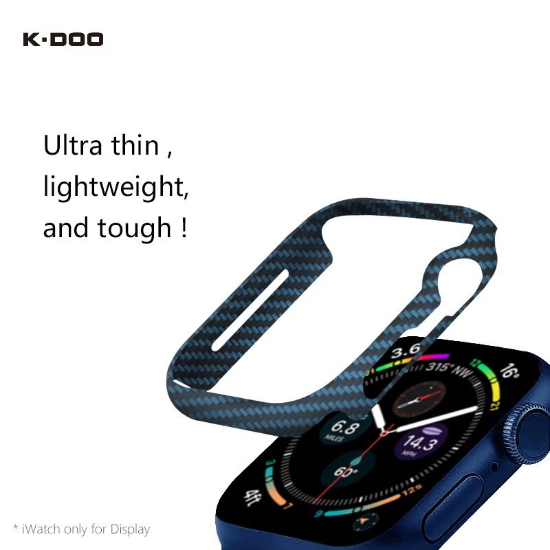 K-DOO Kevlar carbon fiber watch case for Watch6/4/SE5 Apple Watch case