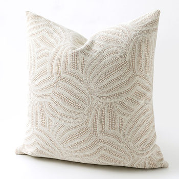 French Cream Style Pillowcase Modern Simple Oatmeal Color Pumpkin Cushion Cover Model Room Hotel Soft Pillow Cover
