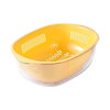Double-Layer Hollow Fruit Basin, Fruit Washing and Draining Basket, Household Fruit Basket, Creative Plastic Vegetable Washing Basket, Kitchen Vegetable Washing Basin