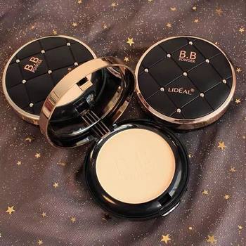 Lingdian Wet and Dry Double-Layer Makeup Setting Powder Glitter Pearlescent with Glitter Oil Control Non-Flying Powder Concealer Brightening Concealer for Women