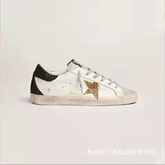 Korean Gg Vintage Star Distressed Sneakers for Women, Cross-Border Platform Men's Sneakers, Height-Increasing Distressed Cowhide White Shoes