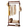 Solid Wood Floor-Standing Coat Rack, Removable Underwear Box, Shoe Box Storage Rack, Entrance Hall, Bedroom Vertical Clothes Rack