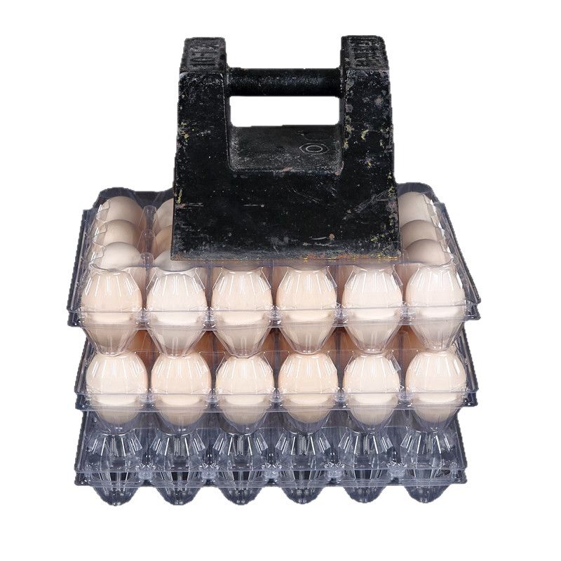 Transparent Egg Packaging Box Pet Blister 30 Egg Trays Wholesale Disposable Thickeneded Plastic Egg Box Supply