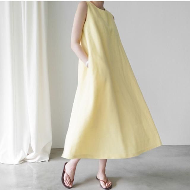 Summer Maxi Dress Loose Fit Round Neck Sleeveless Solid Color Casual Style for Everyday Wear Wholesale Available