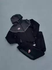2025 Spring and Autum Casual Sports Breathable Cotton Double Side Zipper Pocket Hooded Men's 48 Jacket 49 Sweatpants Suit